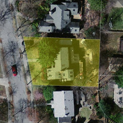 107 Garland Rd, Newton, MA 02459 aerial view