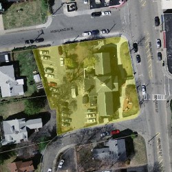 345 Walnut St, Newton, MA 02460 aerial view