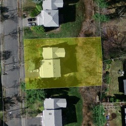 75 Lovett Rd, Newton, MA 02459 aerial view