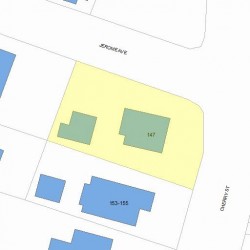 147 Cherry St, Newton, MA 02465 plot plan