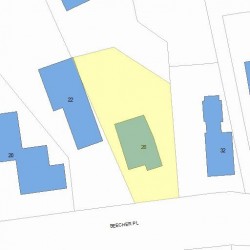 26 Beecher Pl, Newton, MA 02459 plot plan