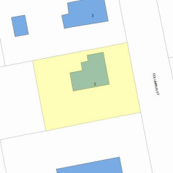 9 Columbus St, Newton, MA 02461 plot plan