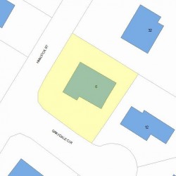 6 Graydale Cir, Newton, MA 02466 plot plan