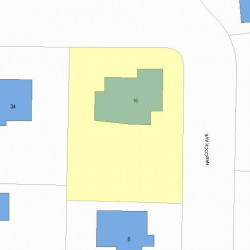 16 Hancock Ave, Newton, MA 02459 plot plan