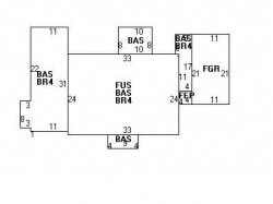 14 Judith Rd, Newton, MA 02459 floor plan