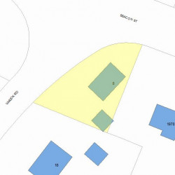 8 Varick Rd, Newton, MA 02468 plot plan