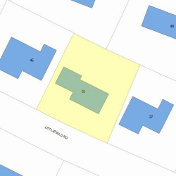 35 Littlefield Rd, Newton, MA 02459 plot plan