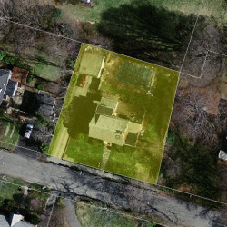 53 Eliot Memorial Rd, Newton, MA 02458 aerial view