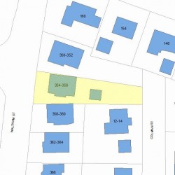 356 Waltham St, Newton, MA 02465 plot plan