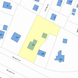 405 Wolcott St, Newton, MA 02466 plot plan