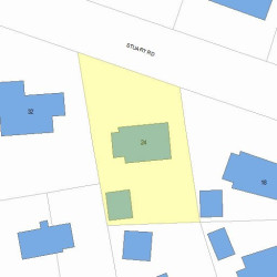 24 Stuart Rd, Newton, MA 02459 plot plan