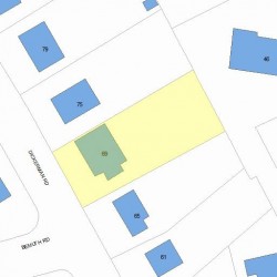 69 Dickerman Rd, Newton, MA 02461 plot plan