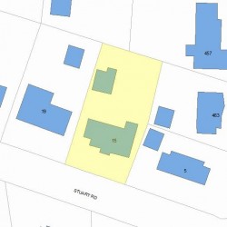 15 Stuart Rd, Newton, MA 02459 plot plan