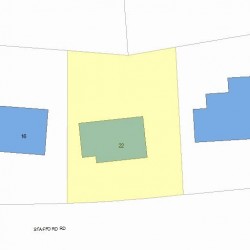 22 Stafford Rd, Newton, MA 02459 plot plan