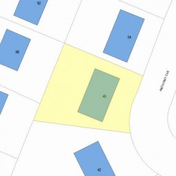48 Anthony Cir, Newton, MA 02460 plot plan