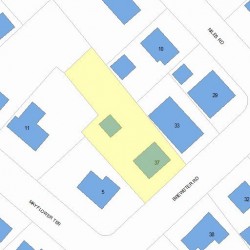 37 Brewster Rd, Newton, MA 02461 plot plan