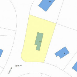 170 Varick Rd, Newton, MA 02468 plot plan