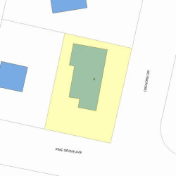 4 Crehore Dr, Newton, MA 02462 plot plan