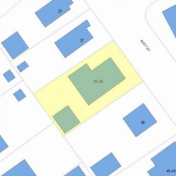 33 Eddy St, Newton, MA 02465 plot plan