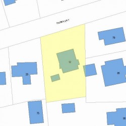 12 Fairfax St, Newton, MA 02465 plot plan