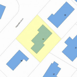 90 Greenwood St, Newton, MA 02459 plot plan