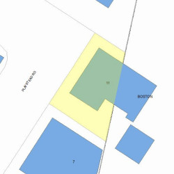 11 Playstead Rd, Newton, MA 02458 plot plan