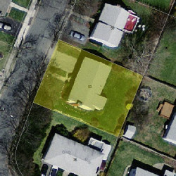 53 Anthony Cir, Newton, MA 02460 aerial view