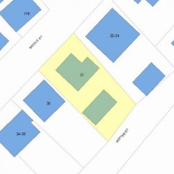 28 Middle St, Newton, MA 02458 plot plan