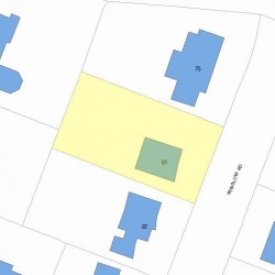 81 Winslow Rd, Newton, MA 02468 plot plan