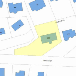 265 Kenrick St, Newton, MA 02458 plot plan