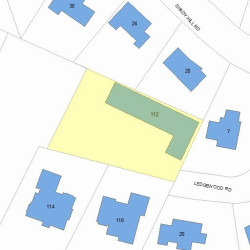 112 Dedham St, Newton, MA 02461 plot plan