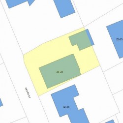 26 Cross St, Newton, MA 02465 plot plan