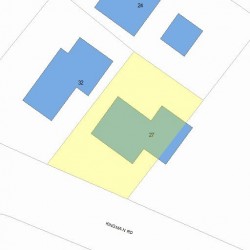 27 Kingman Rd, Newton, MA 02461 plot plan