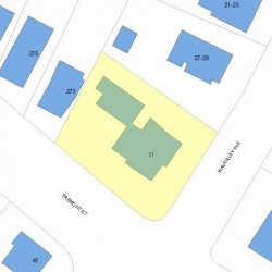 31 Waverley Ave, Newton, MA 02458 plot plan