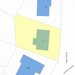 6 Peach Tree Ln, Newton, MA 02459 plot plan