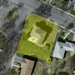 145 Nevada St, Newton, MA 02460 aerial view