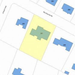 291 Woodland Rd, Newton, MA 02466 plot plan