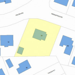 54 Wedgewood Rd, Newton, MA 02465 plot plan