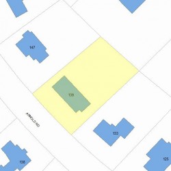 139 Arnold Rd, Newton, MA 02459 plot plan