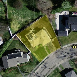 87 Clifton Rd, Newton, MA 02459 aerial view