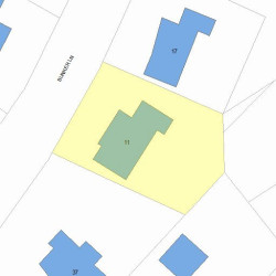 11 Bunker Ln, Newton, MA 02465 plot plan