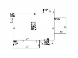 61 Westbourne Rd, Newton, MA 02459 floor plan
