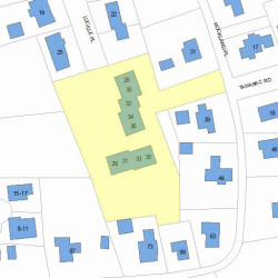 28 Lucille Pl, Newton, MA 02464 plot plan