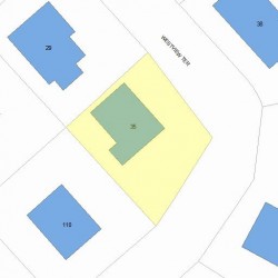 35 Westview Ter, Newton, MA 02465 plot plan