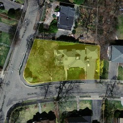 55 Ellis Rd, Newton, MA 02465 aerial view