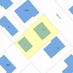 53 West St, Newton, MA 02458 plot plan