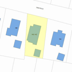 142 Crafts St, Newton, MA 02460 plot plan