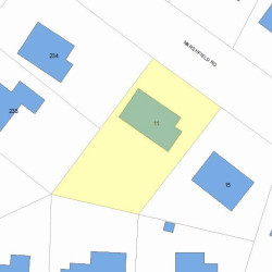 11 Marshfield Rd, Newton, MA 02459 plot plan