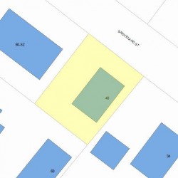 40 Groveland St, Newton, MA 02466 plot plan