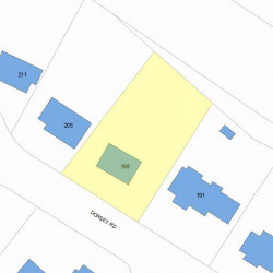 199 Dorset Rd, Newton, MA 02468 plot plan